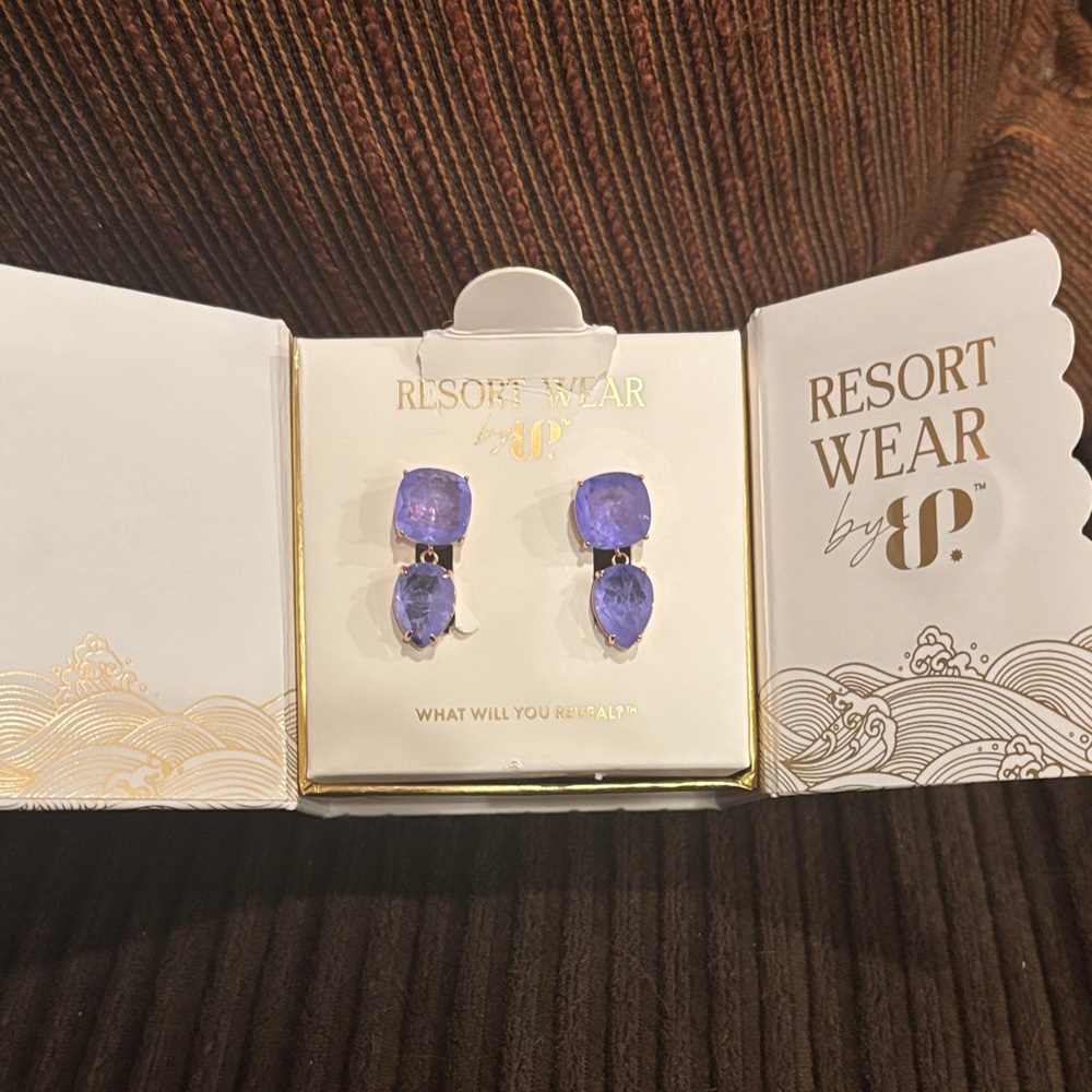 Resort Wear: Lavender Fluorite Earrings